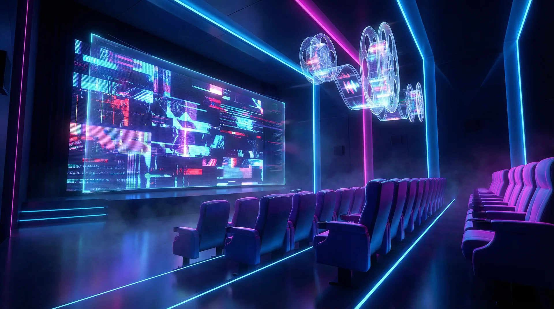 盛世棋牌 蓝图影院频道全息投影屏幕